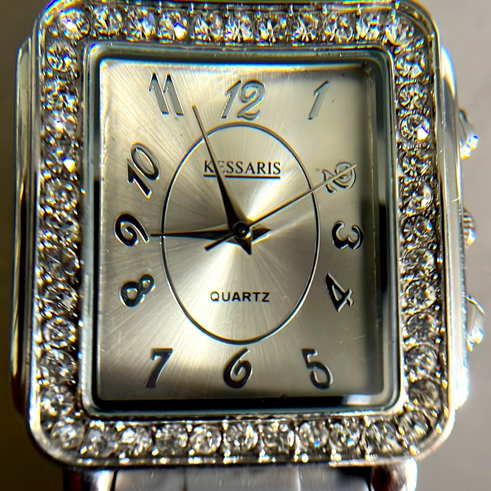 Ladies Kessaris Quartz Sparkling Rhinestone Watch - NWOT